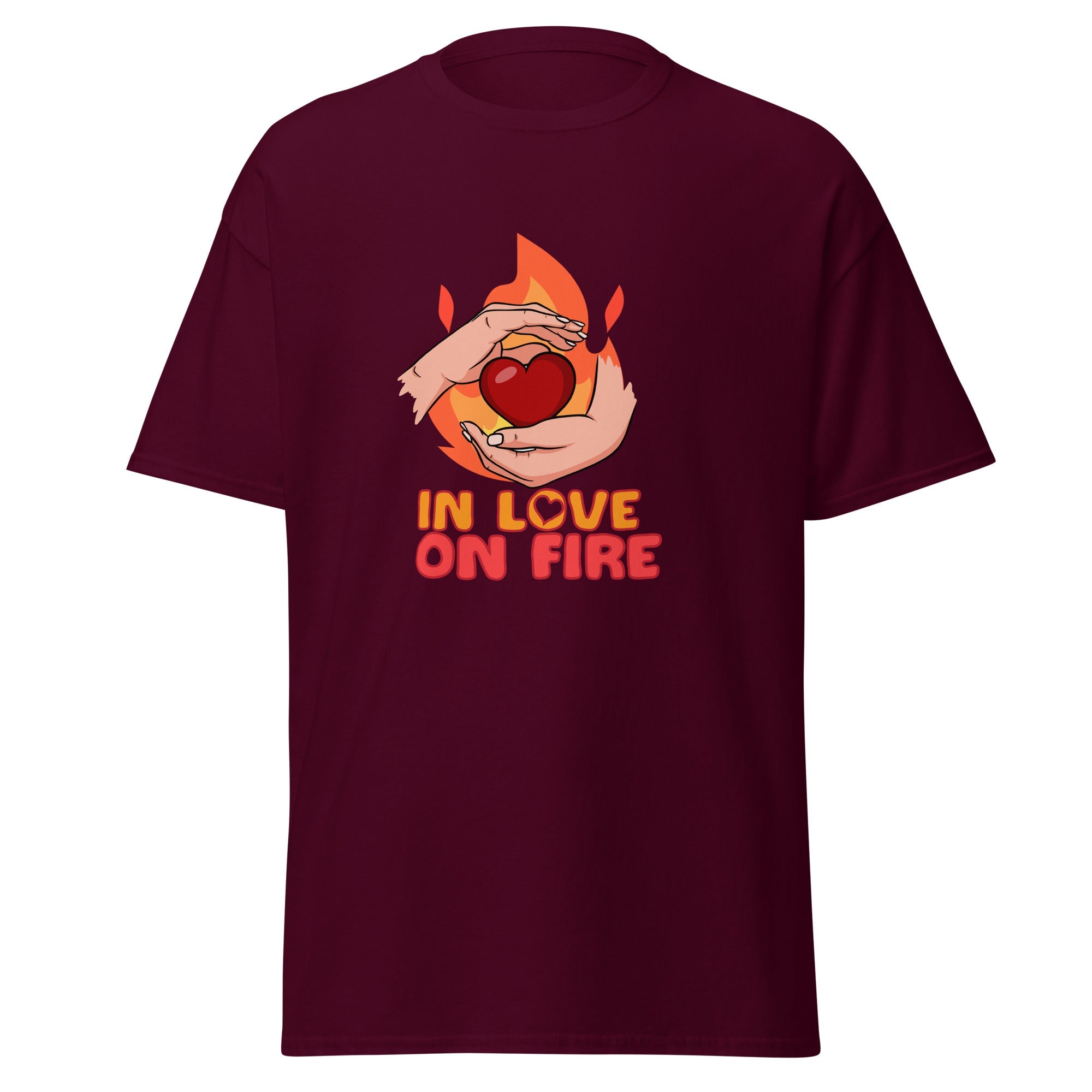 In Love On Fire - classic tee - Print My Man