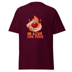 In Love On Fire - classic tee - Print My Man