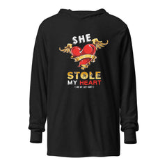 She Stole My Heart – Hooded Long - Sleeve Tee - Print My Man