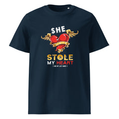 She Stole My Heart – Unisex Organic T-Shirt - Print My Man