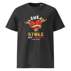 She Stole My Heart – Unisex Organic T-Shirt - Print My Man