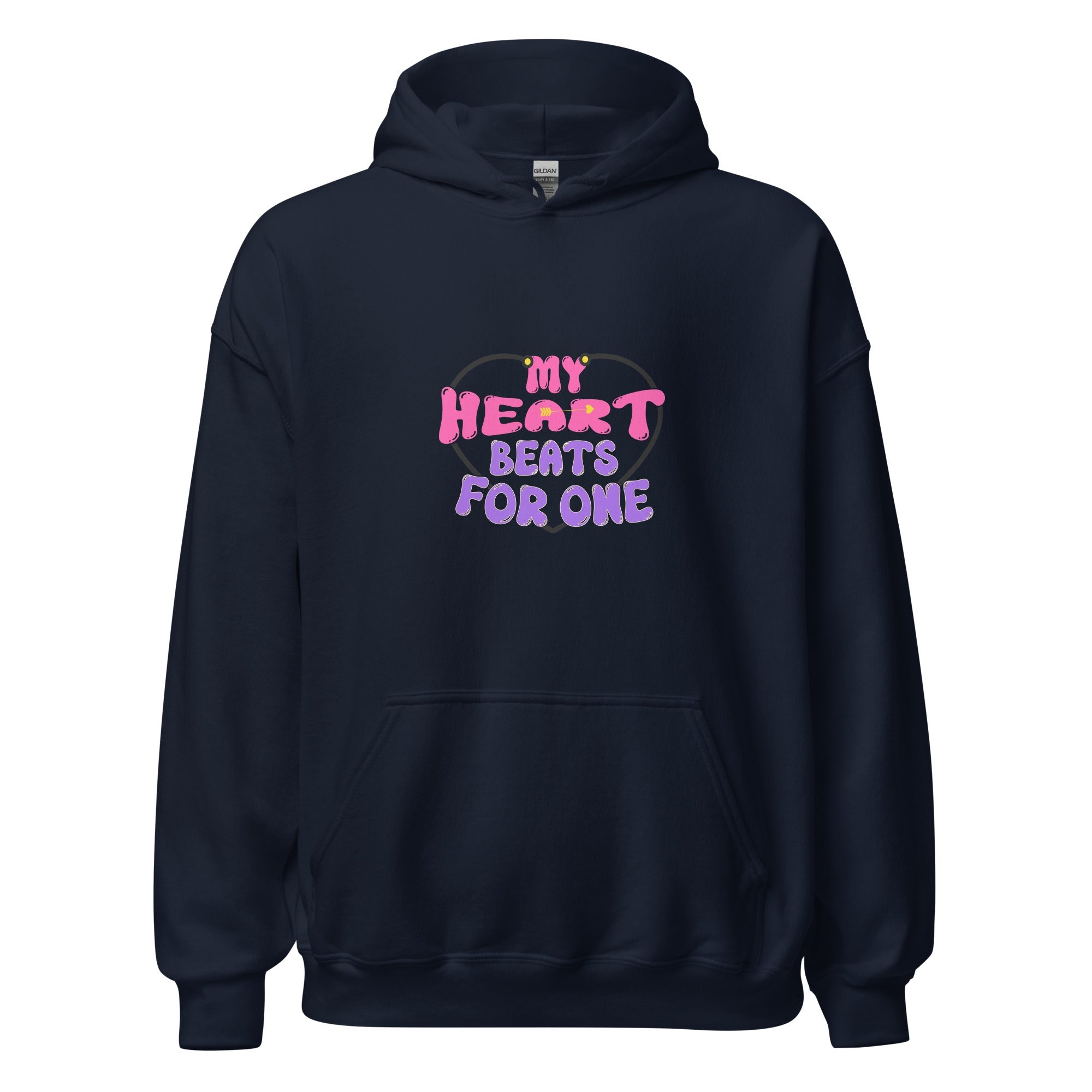 Heart Beats For One - Hoodie - Print My Man