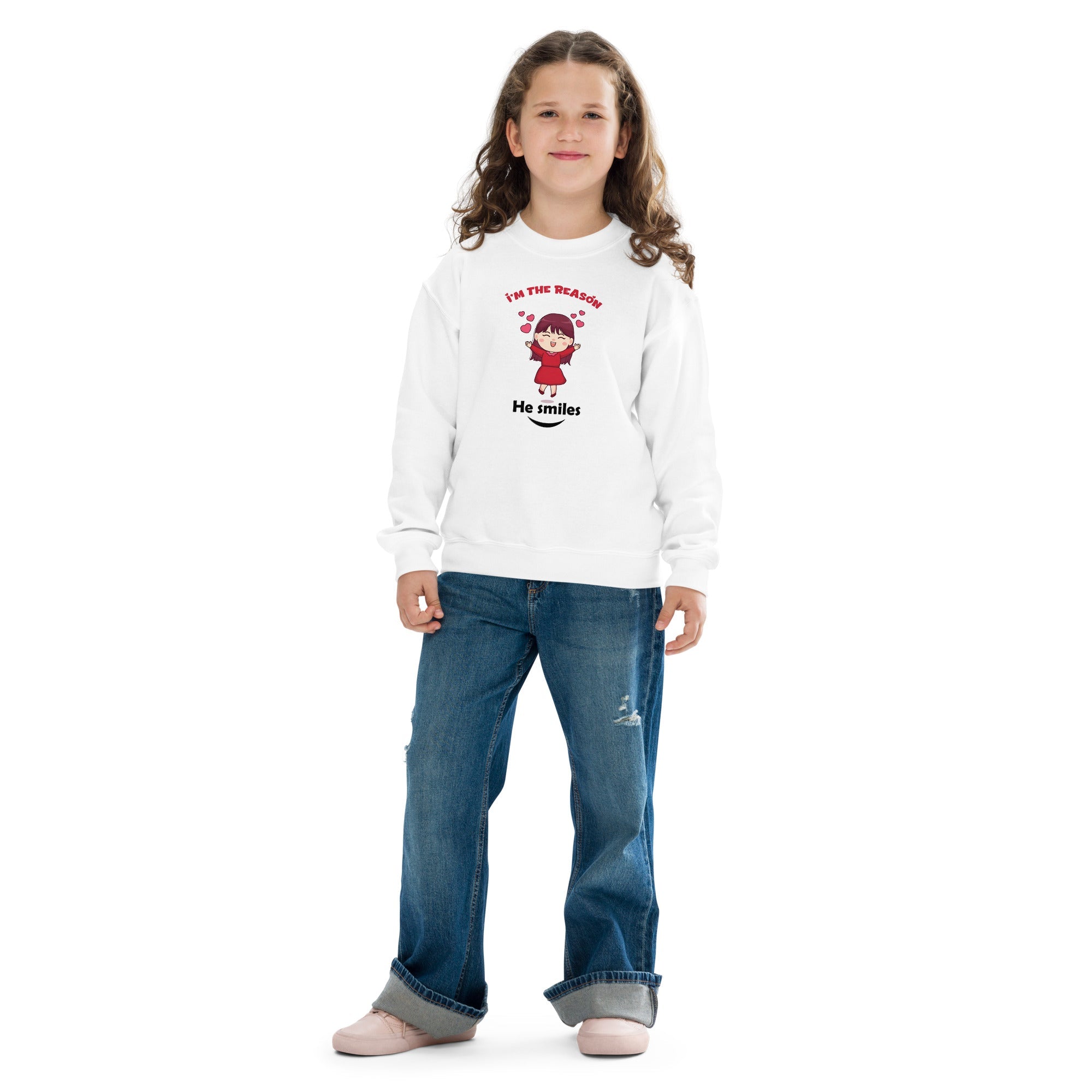 I'm The Reason He Smiles - Sweatshirt - Print My Man