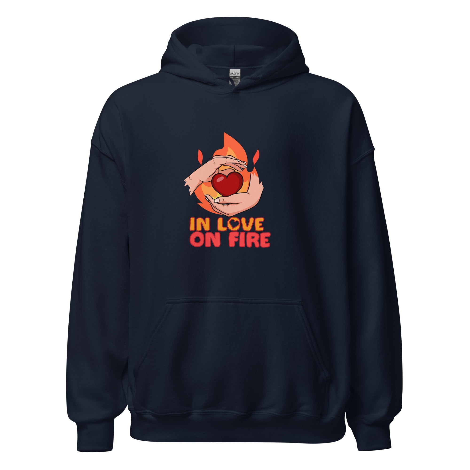 In Love On Fire - Hoodie - Print My Man