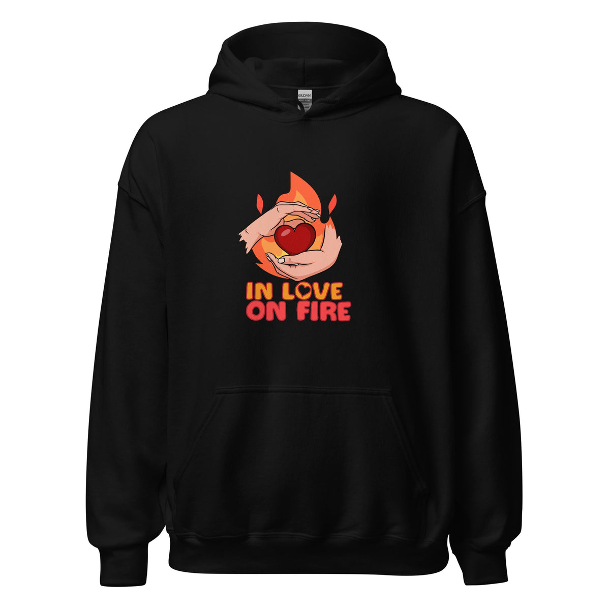 In Love On Fire - Hoodie - Print My Man