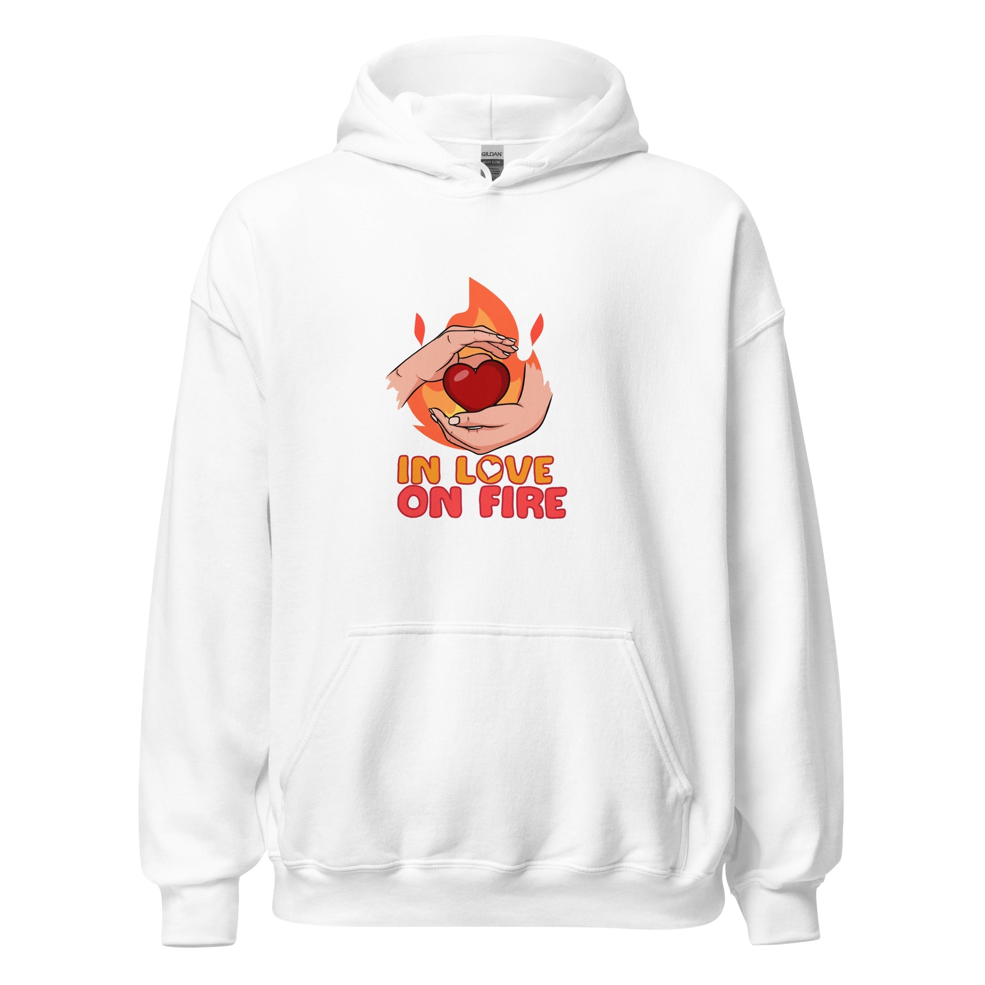 In Love On Fire - Hoodie - Print My Man