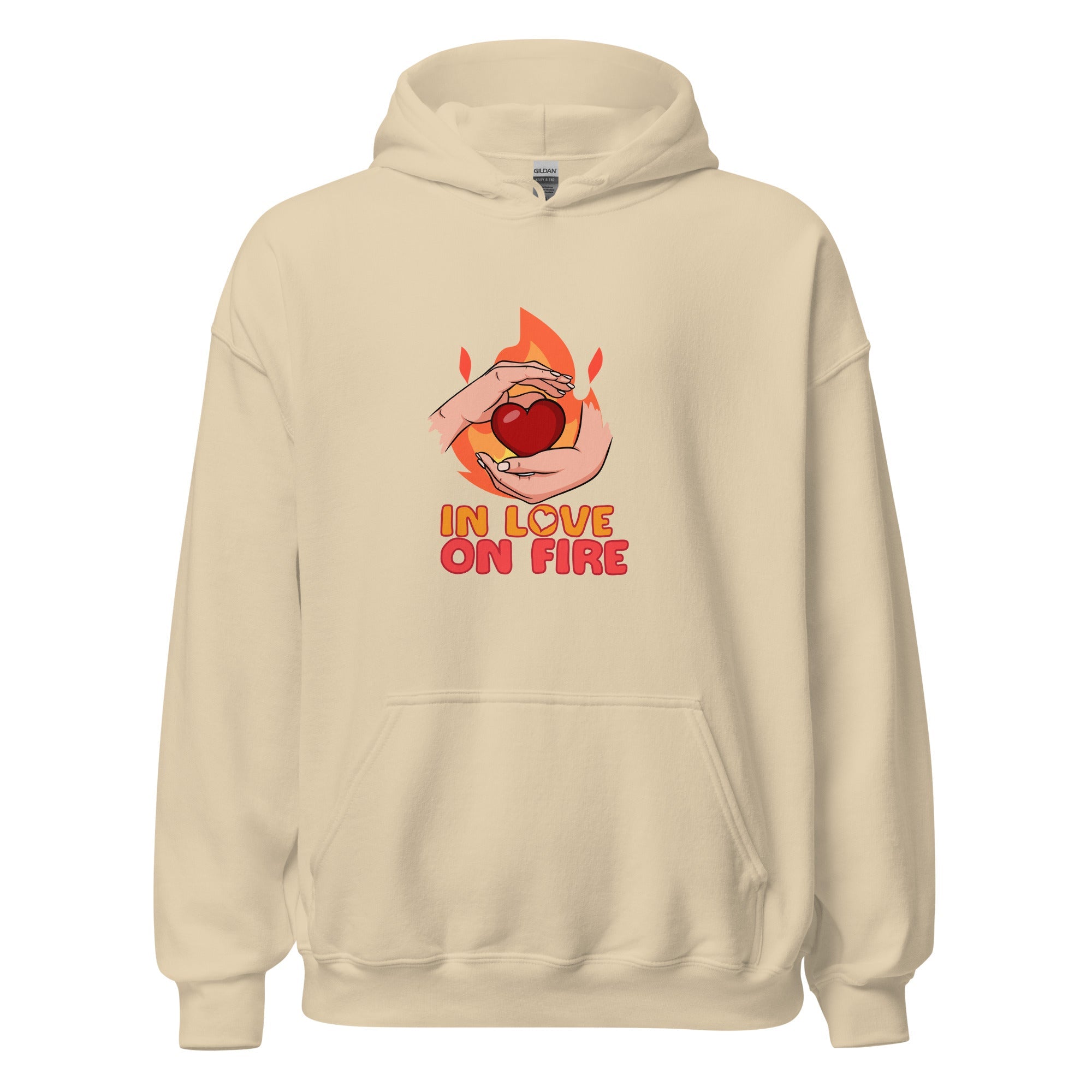 In Love On Fire - Hoodie - Print My Man