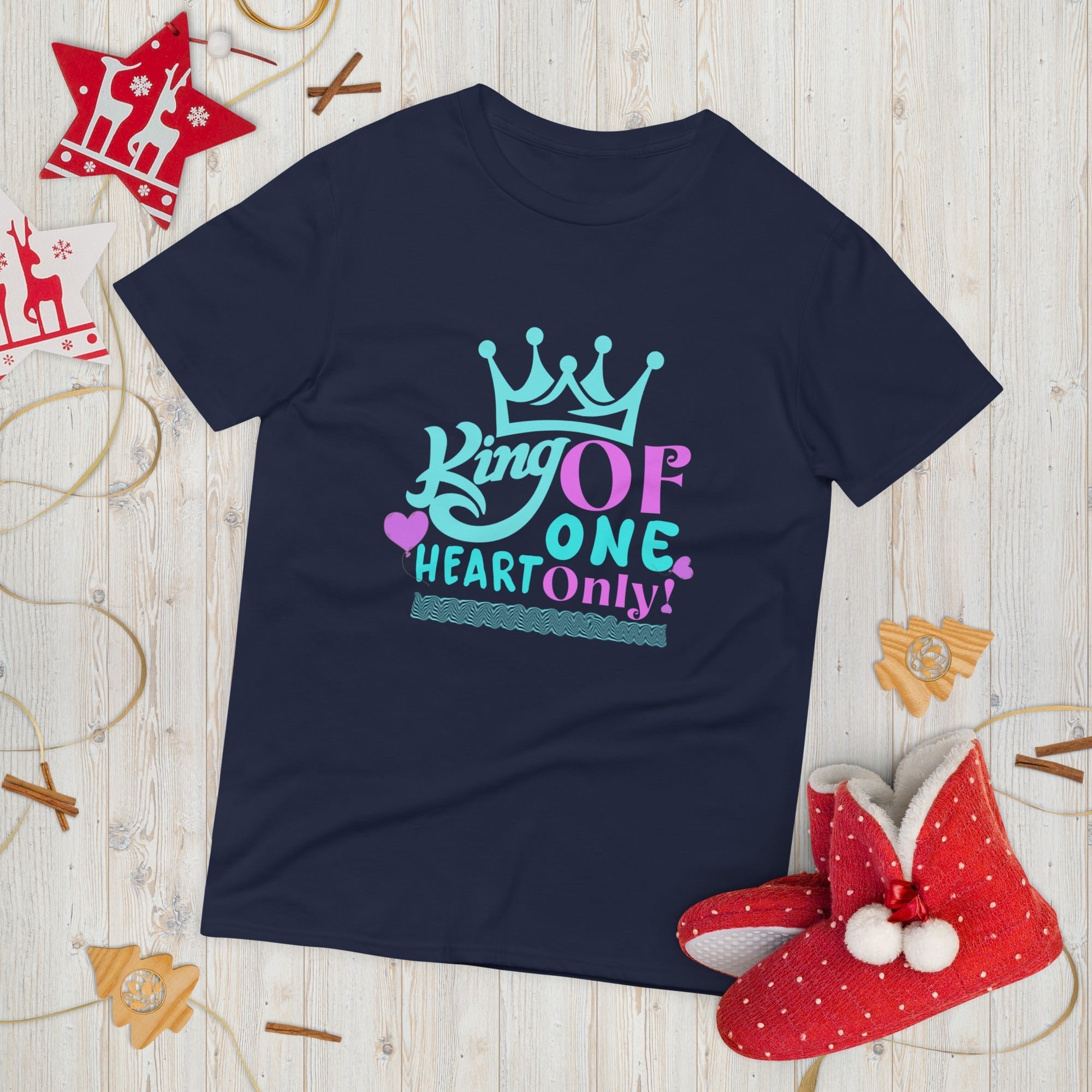 King of My Heart – Short - Sleeve T-Shirt - Print My Man