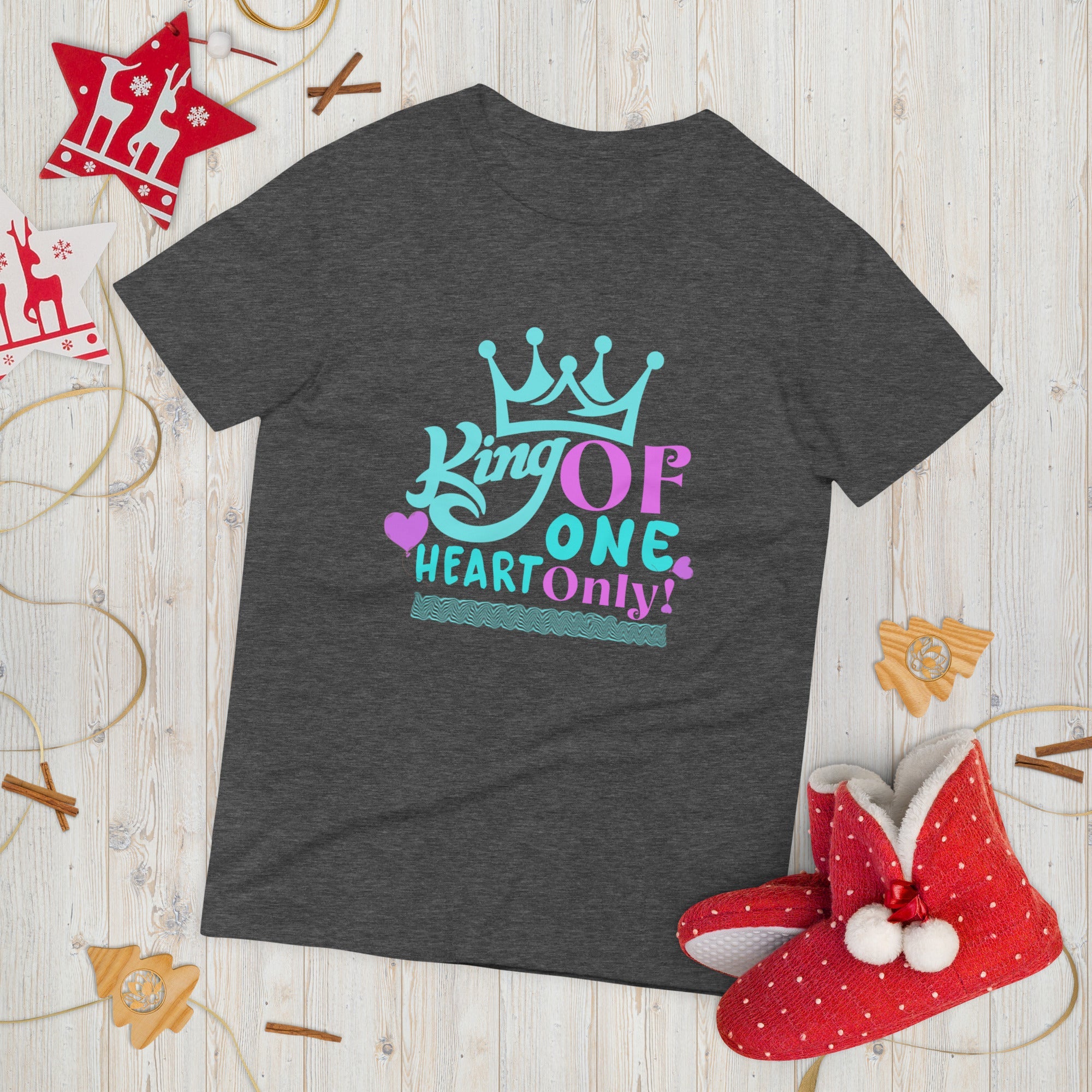 King of My Heart – Short - Sleeve T-Shirt - Print My Man