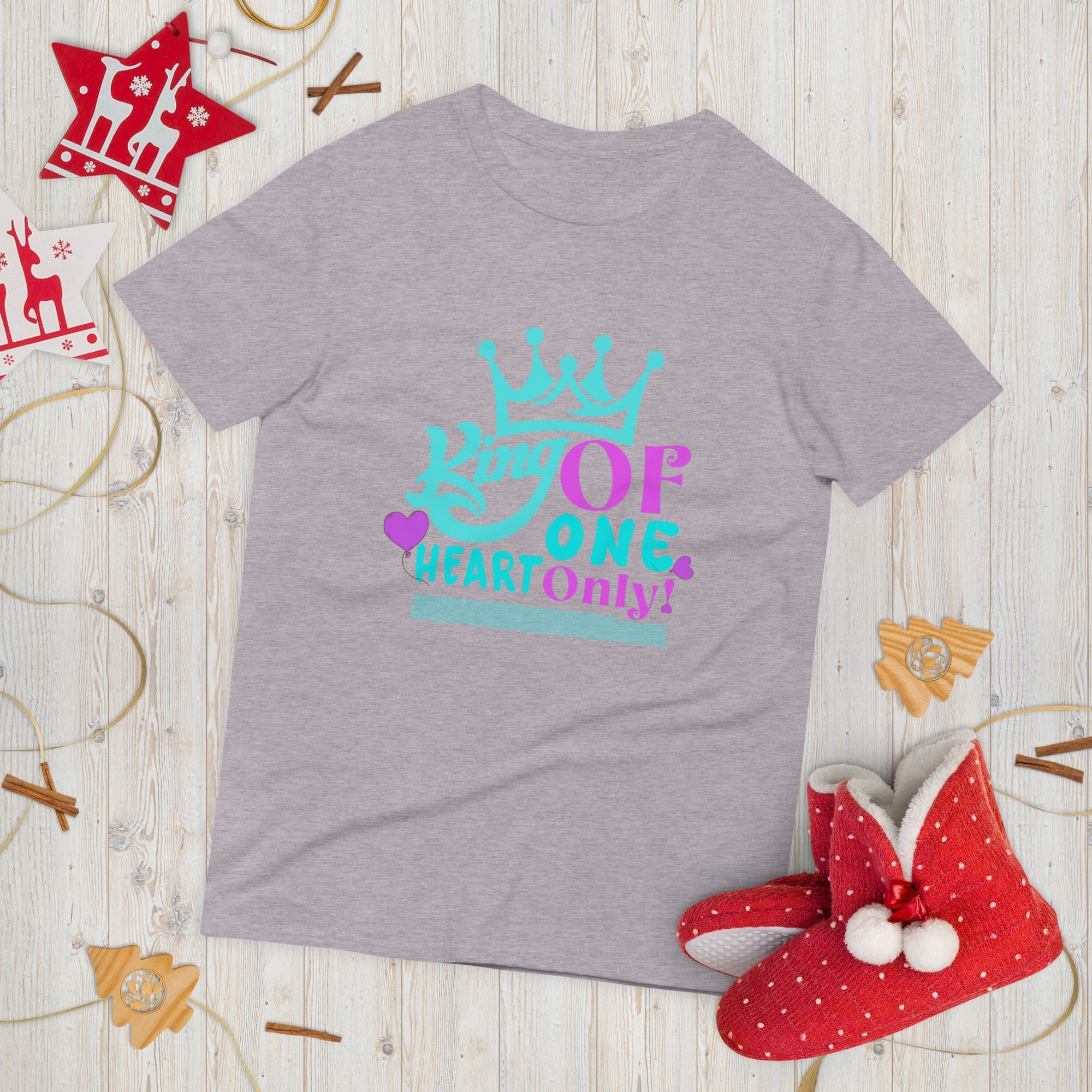 King of My Heart – Short - Sleeve T-Shirt - Print My Man