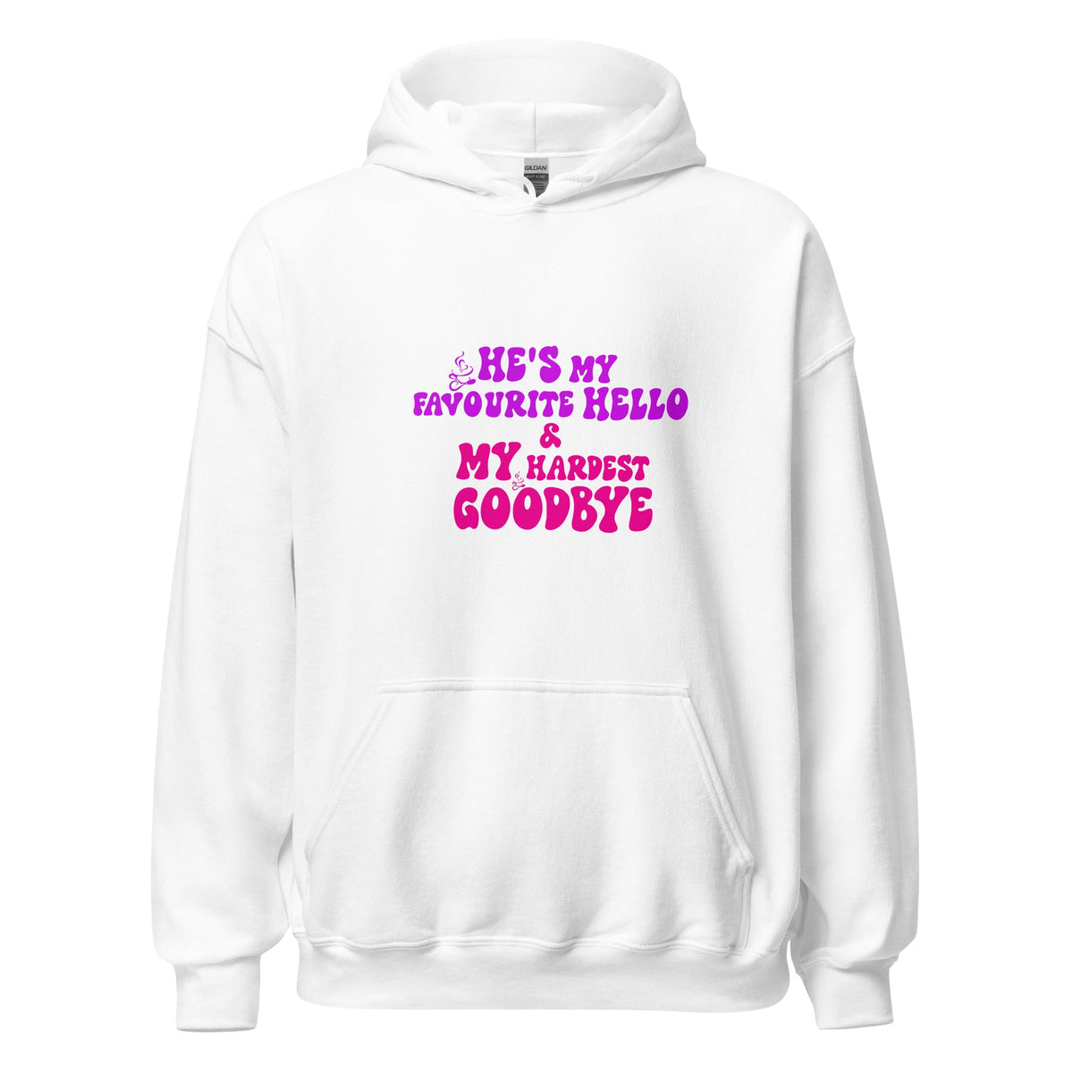 My Favourite Hello - Hoodie - Print My Man