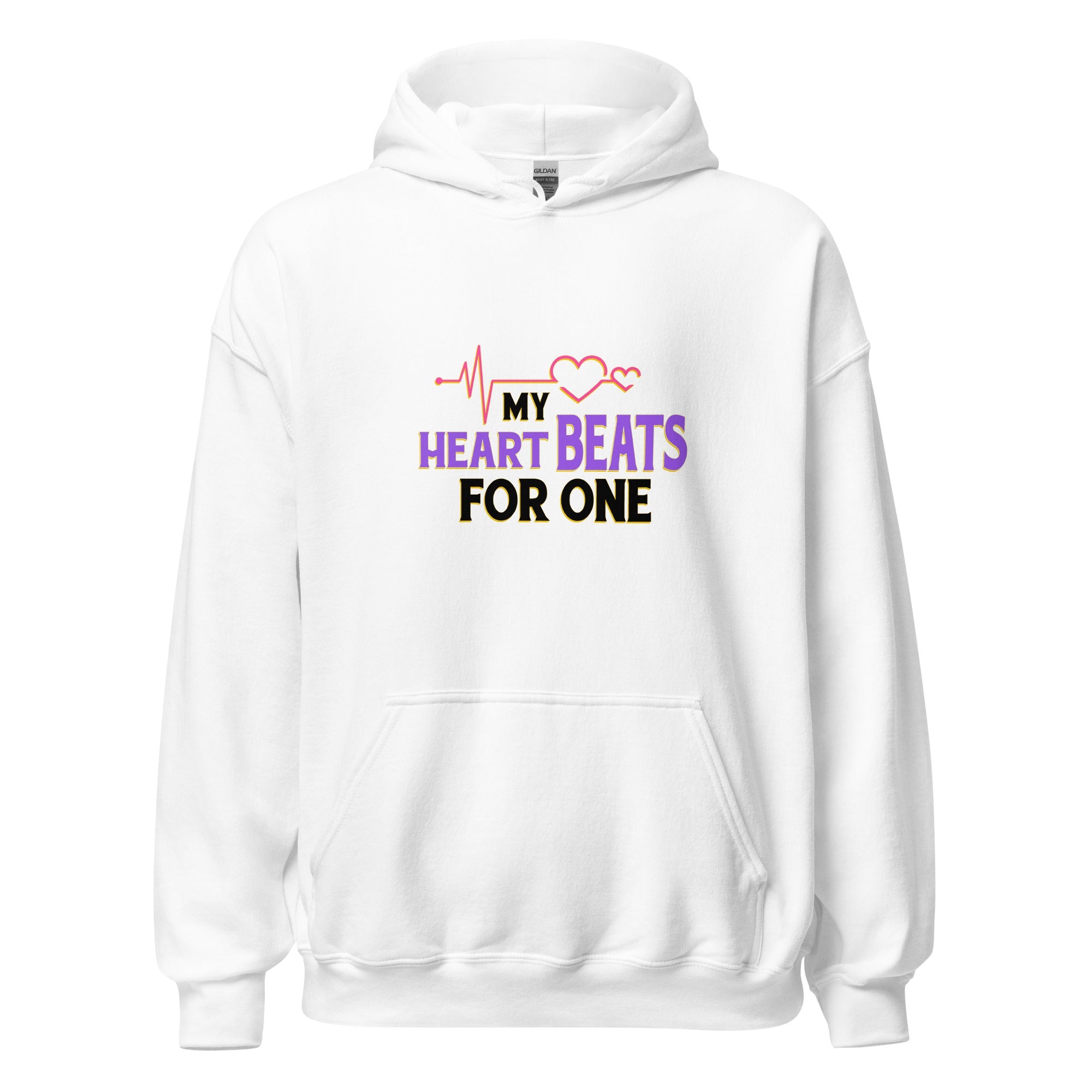My Heart Beats For One - Hoodie - Print My Man