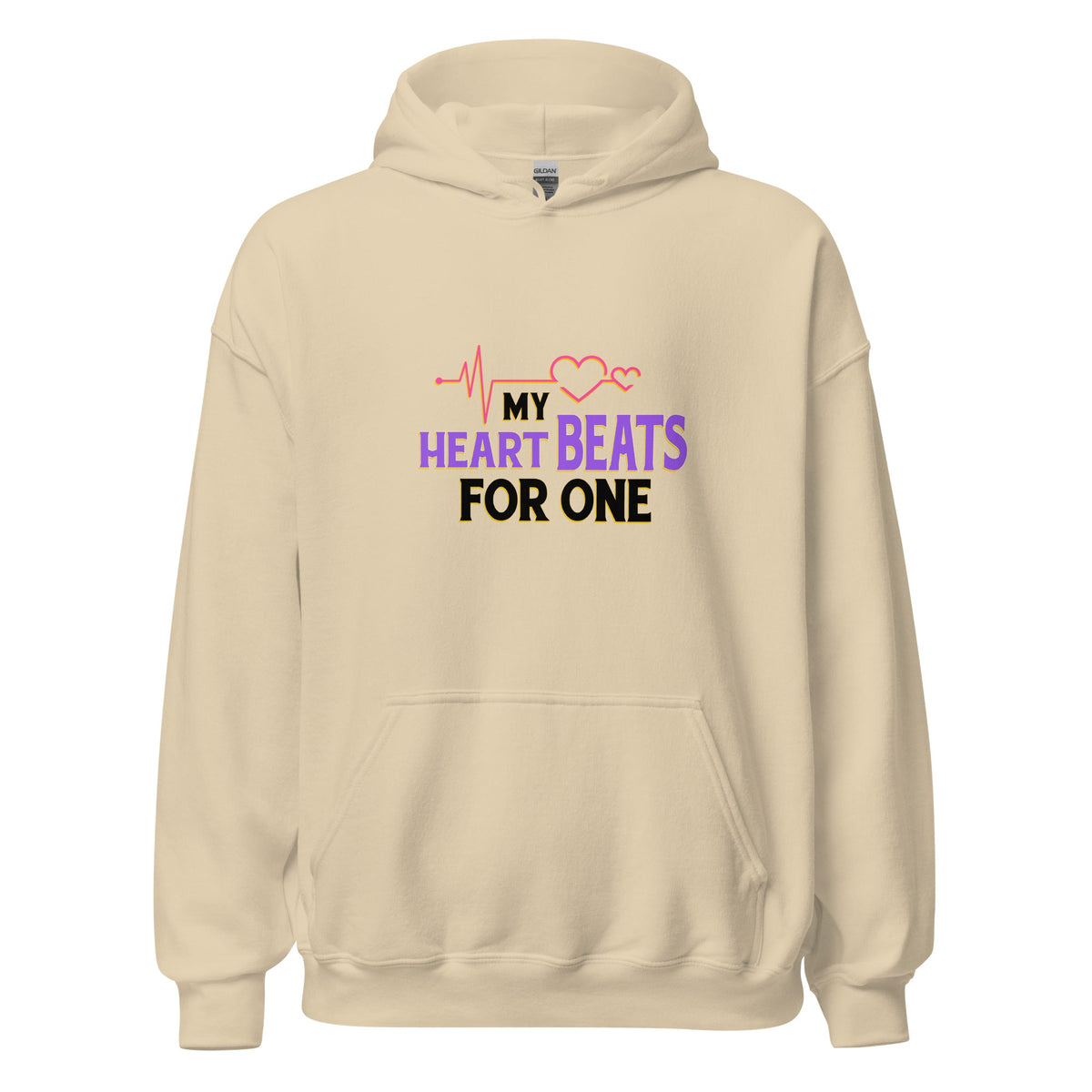 My Heart Beats For One - Hoodie - Print My Man