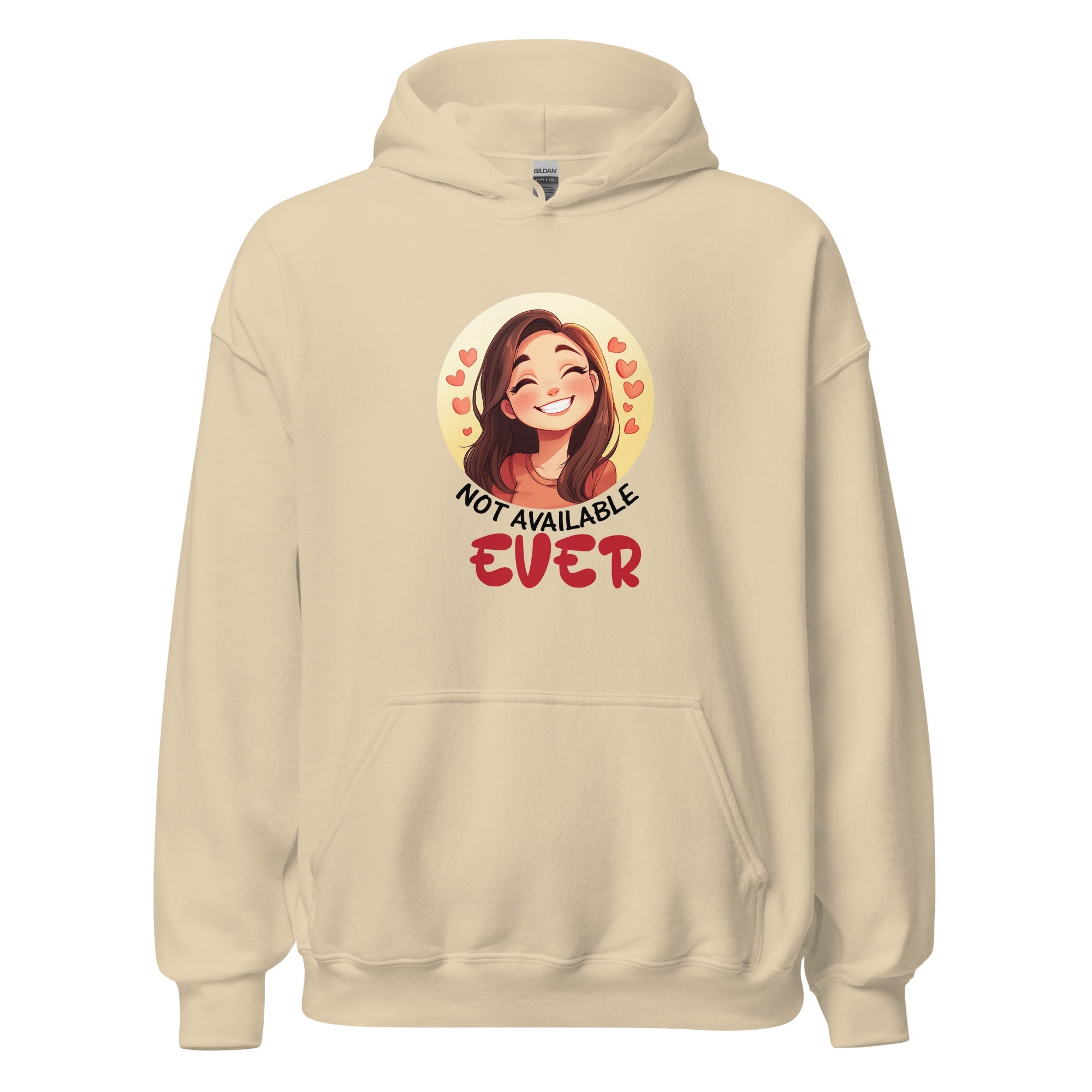 Not Available Ever - Hoodie - Print My Man