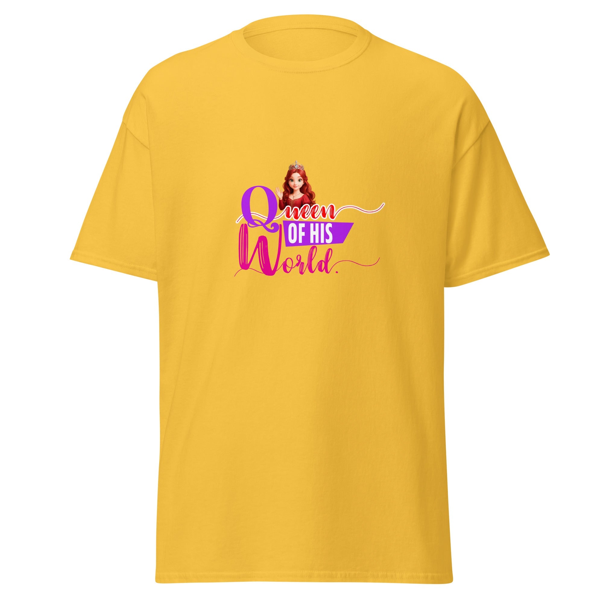 queen of his world - classic tee - Print My Man