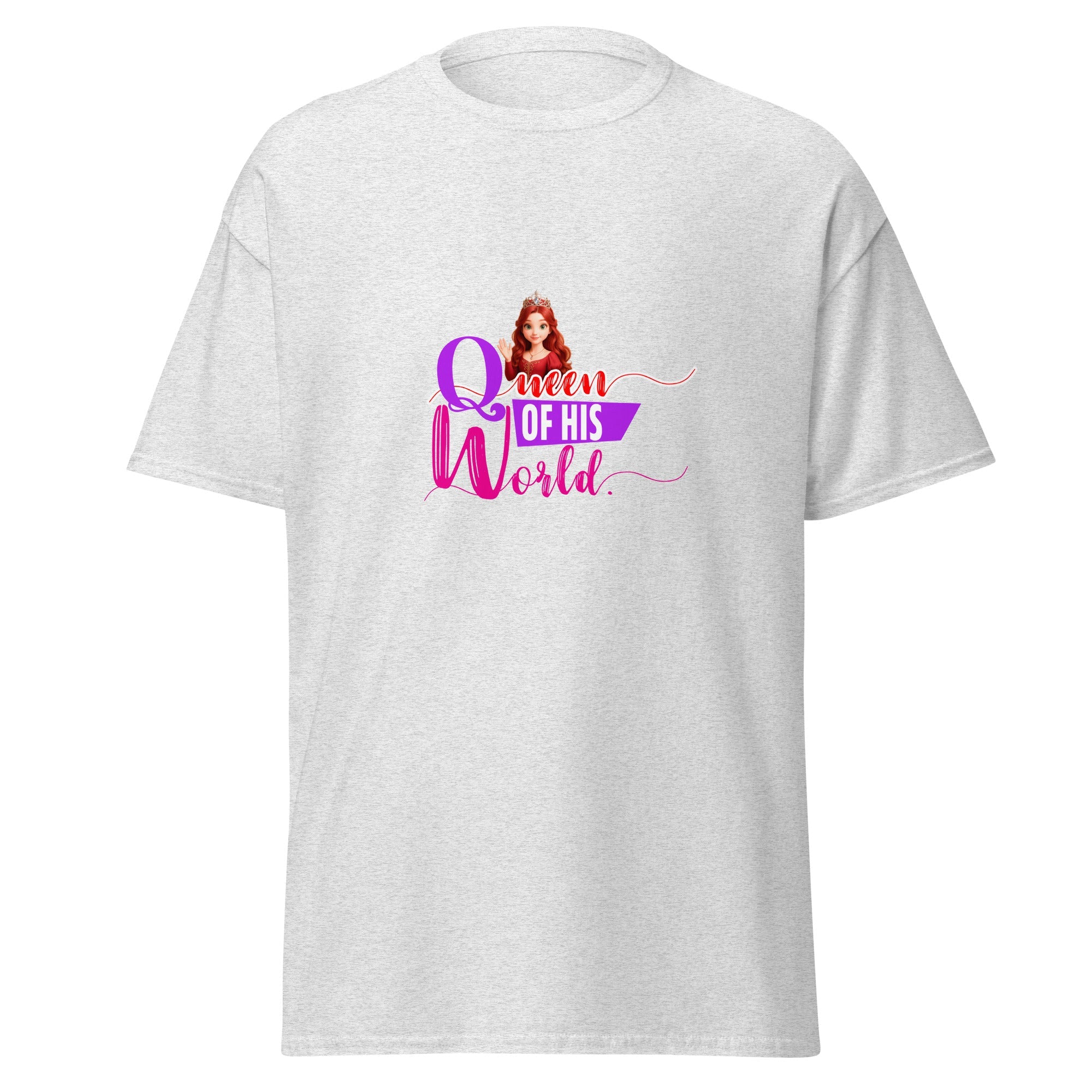 queen of his world - classic tee - Print My Man