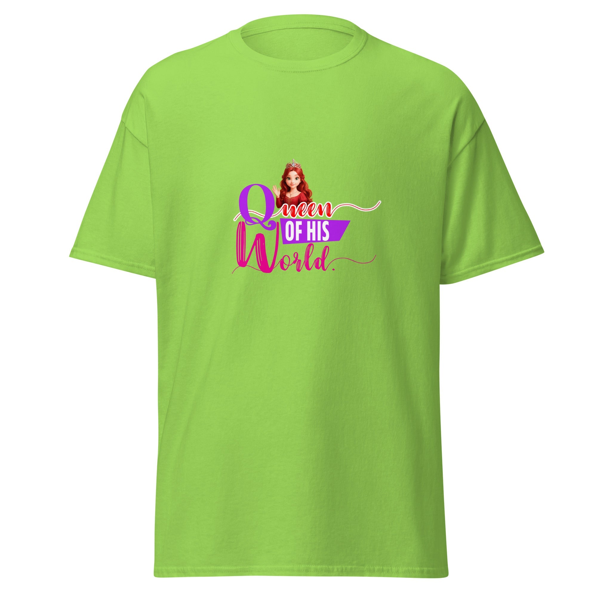 queen of his world - classic tee - Print My Man