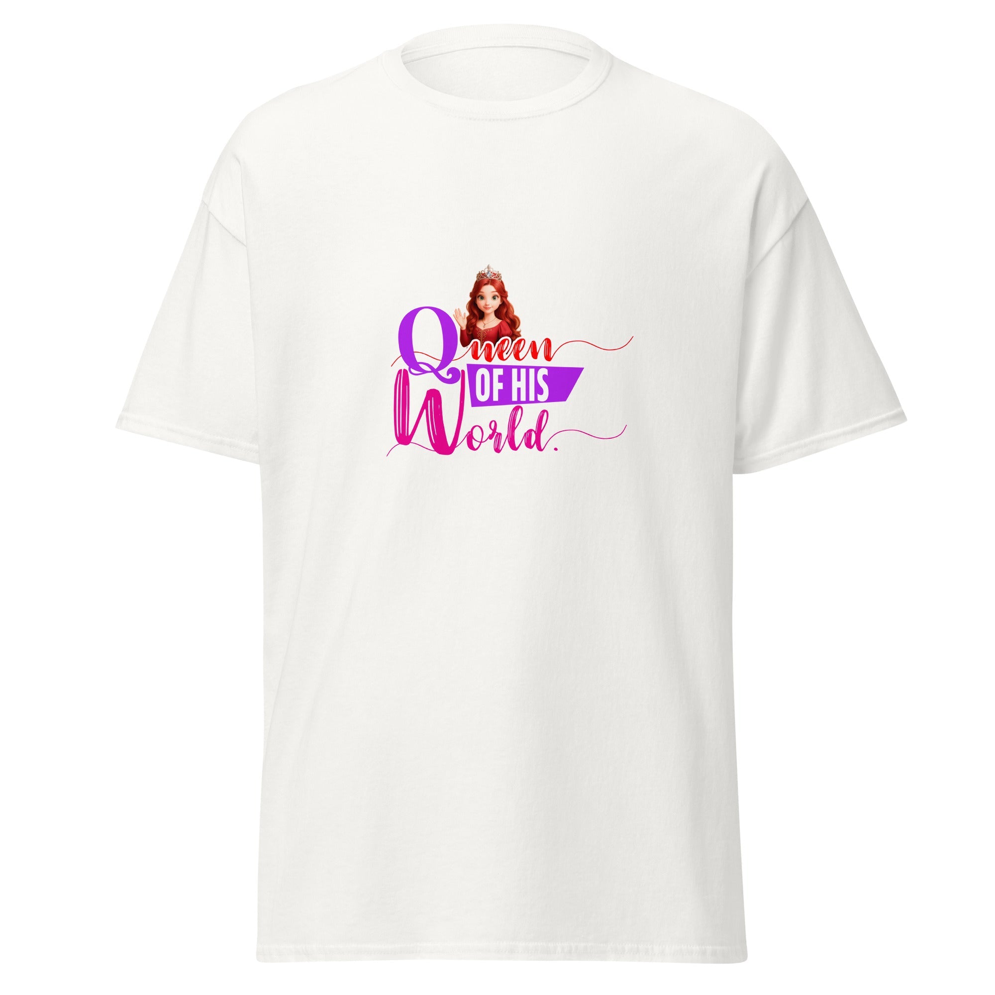queen of his world - classic tee - Print My Man