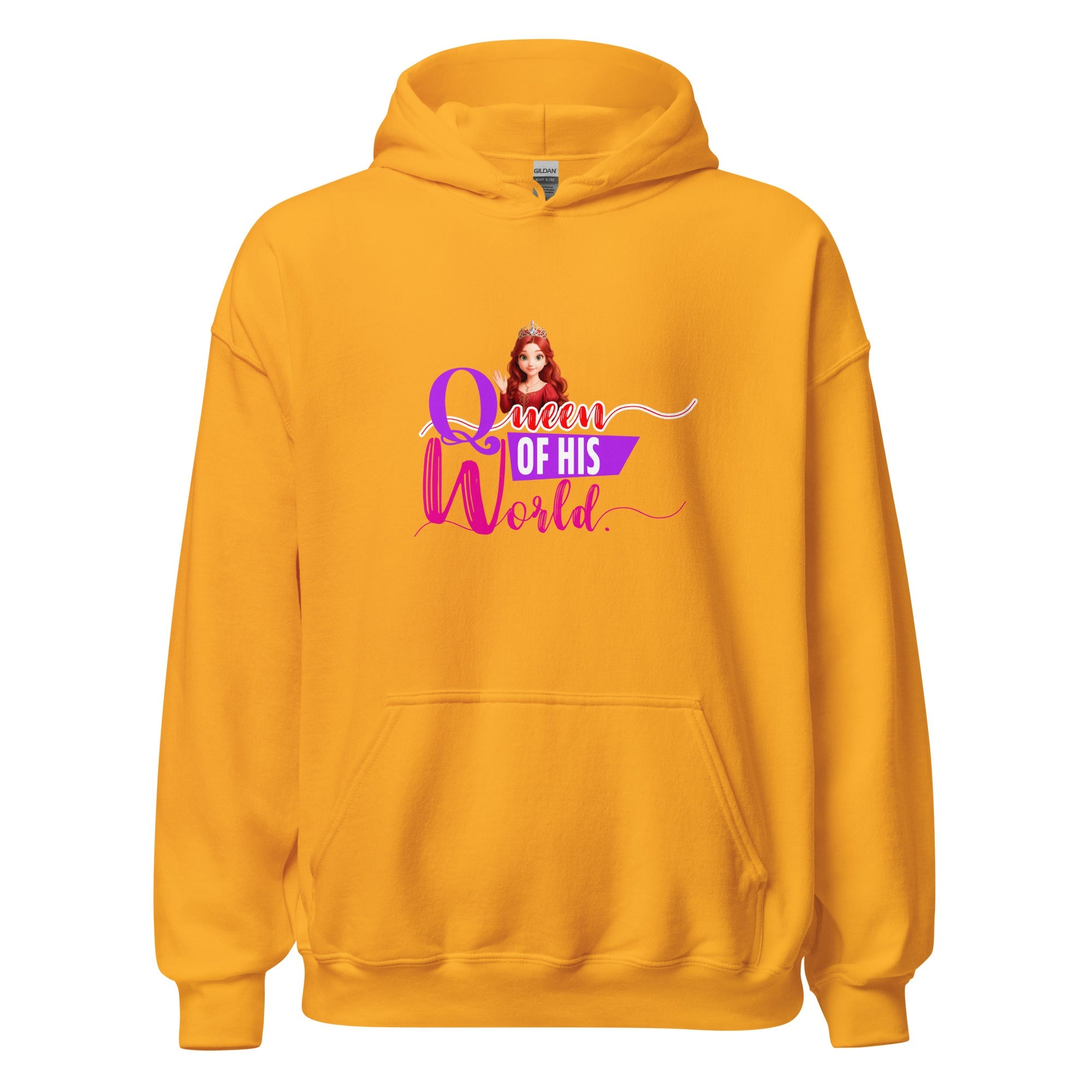 queen of his world - Hoodie - Print My Man