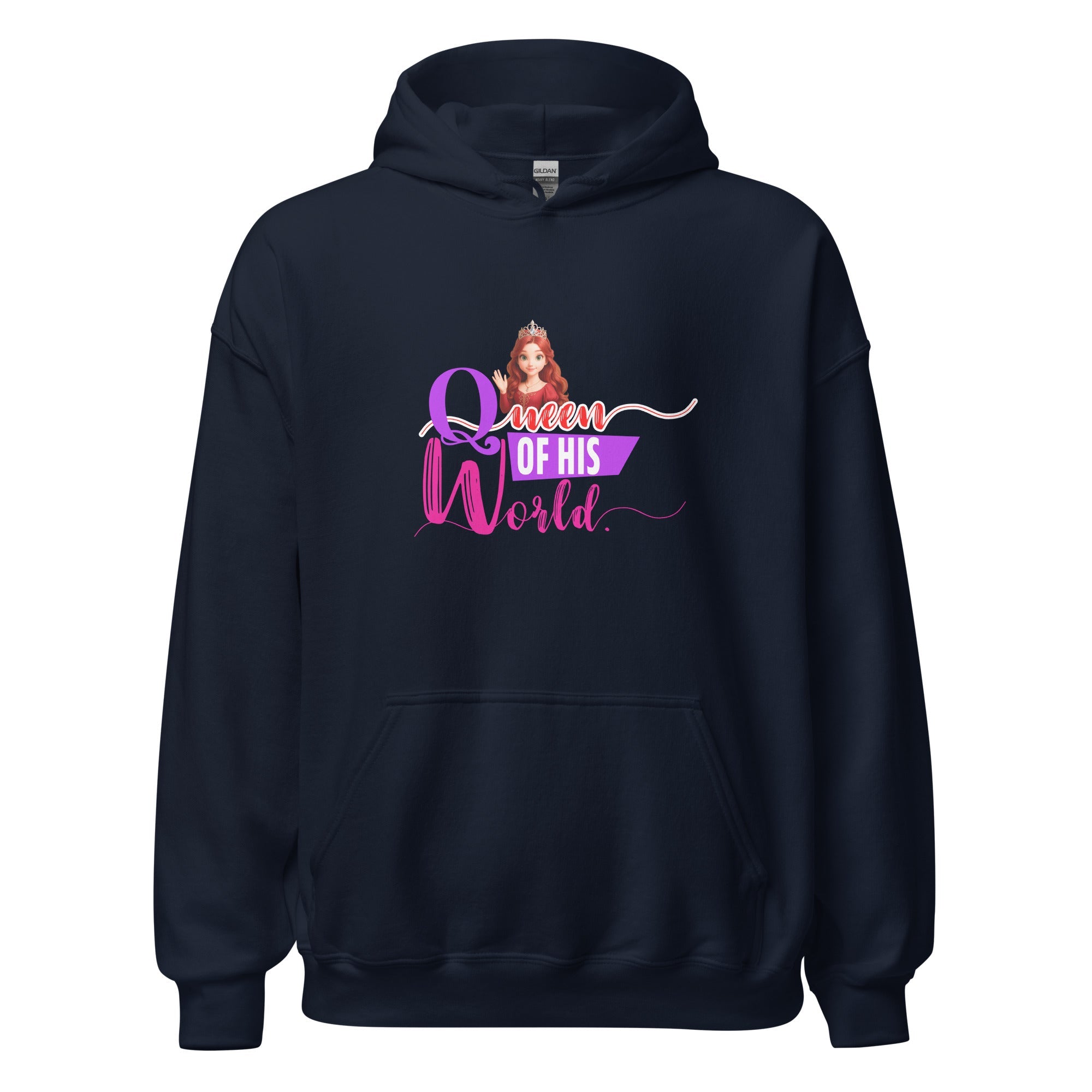 queen of his world - Hoodie - Print My Man