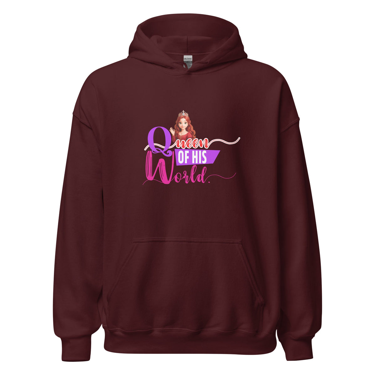 queen of his world - Hoodie - Print My Man