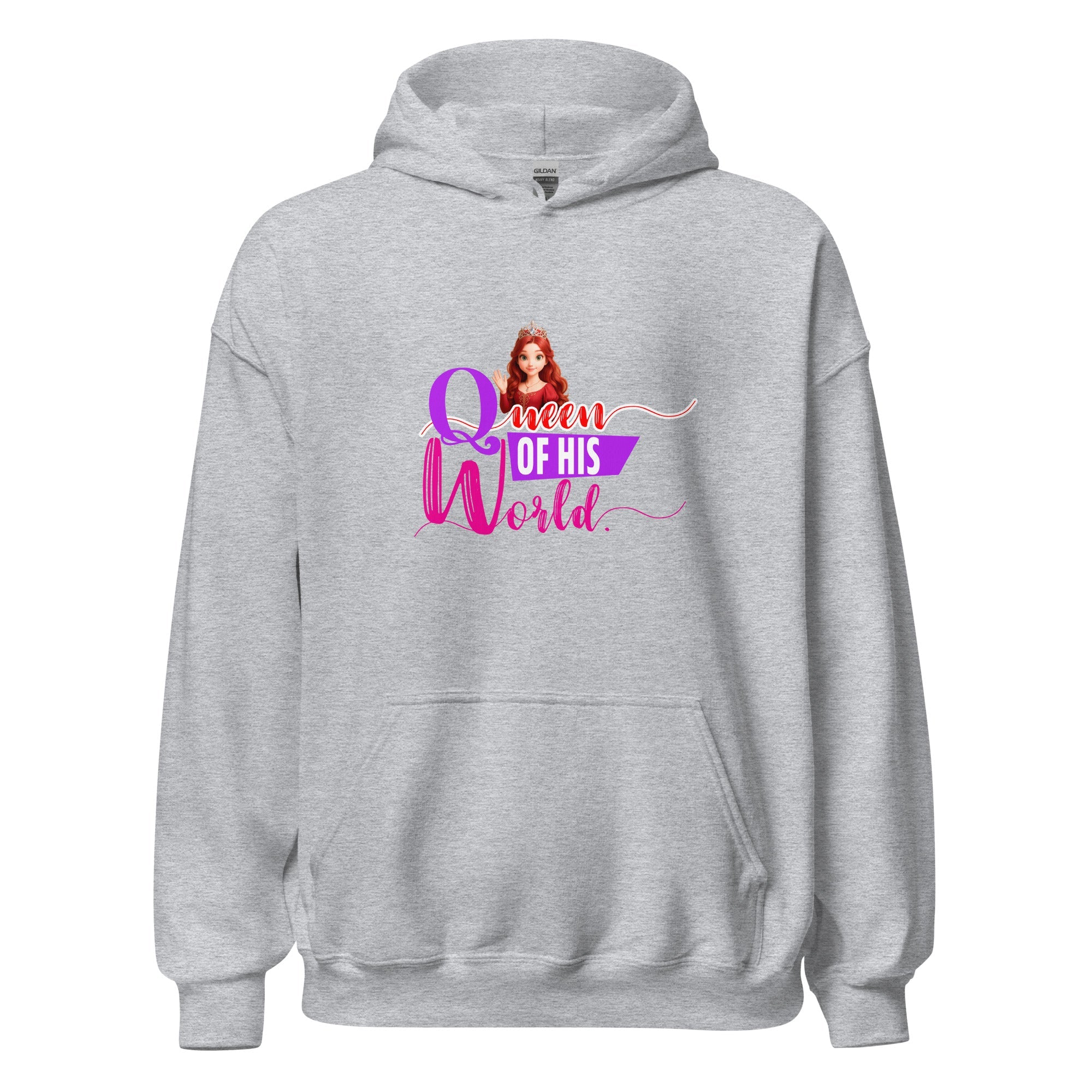 queen of his world - Hoodie - Print My Man