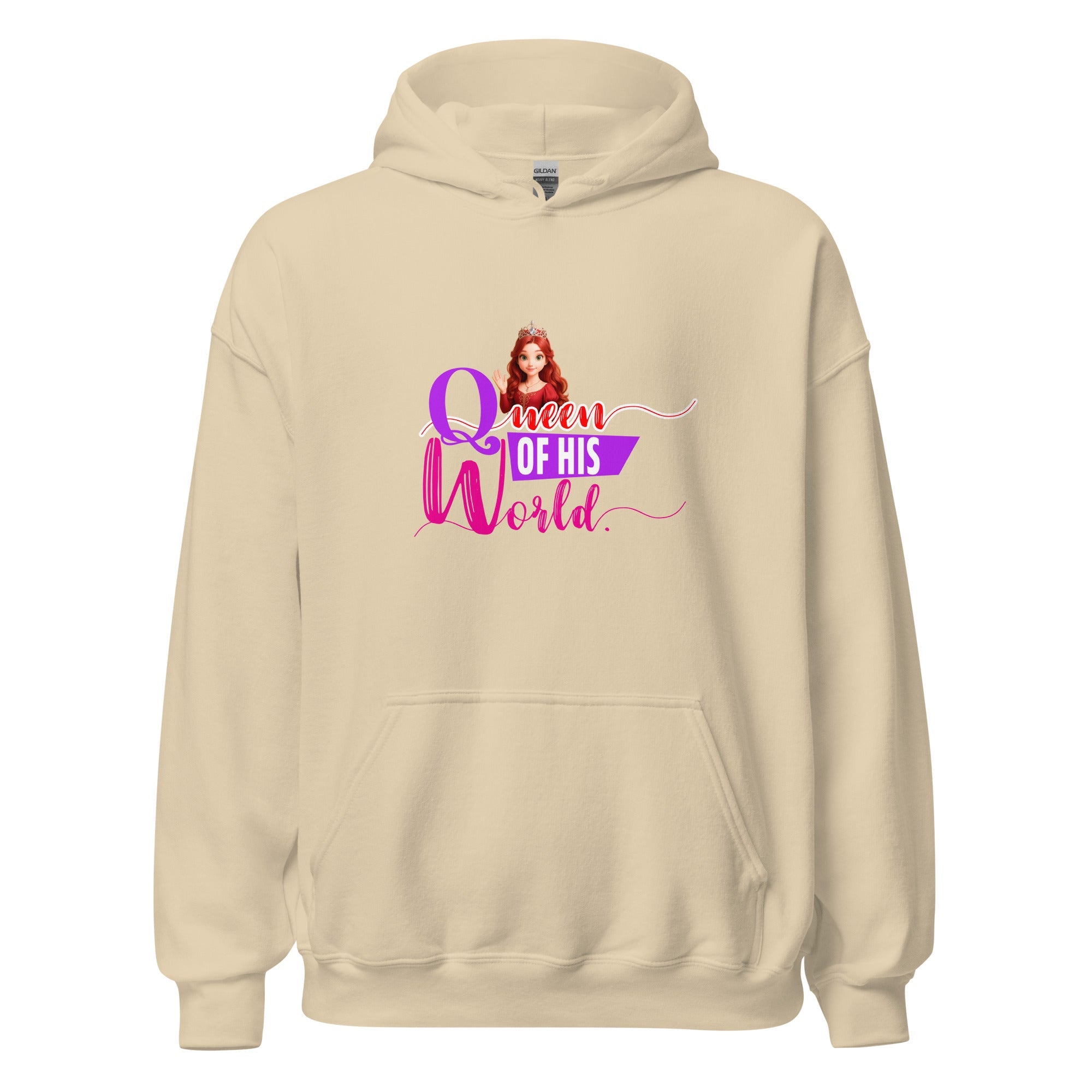 queen of his world - Hoodie - Print My Man