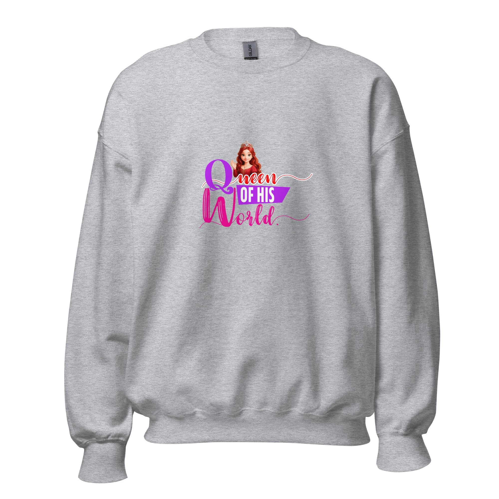 queen of his world - Sweatshirt - Print My Man