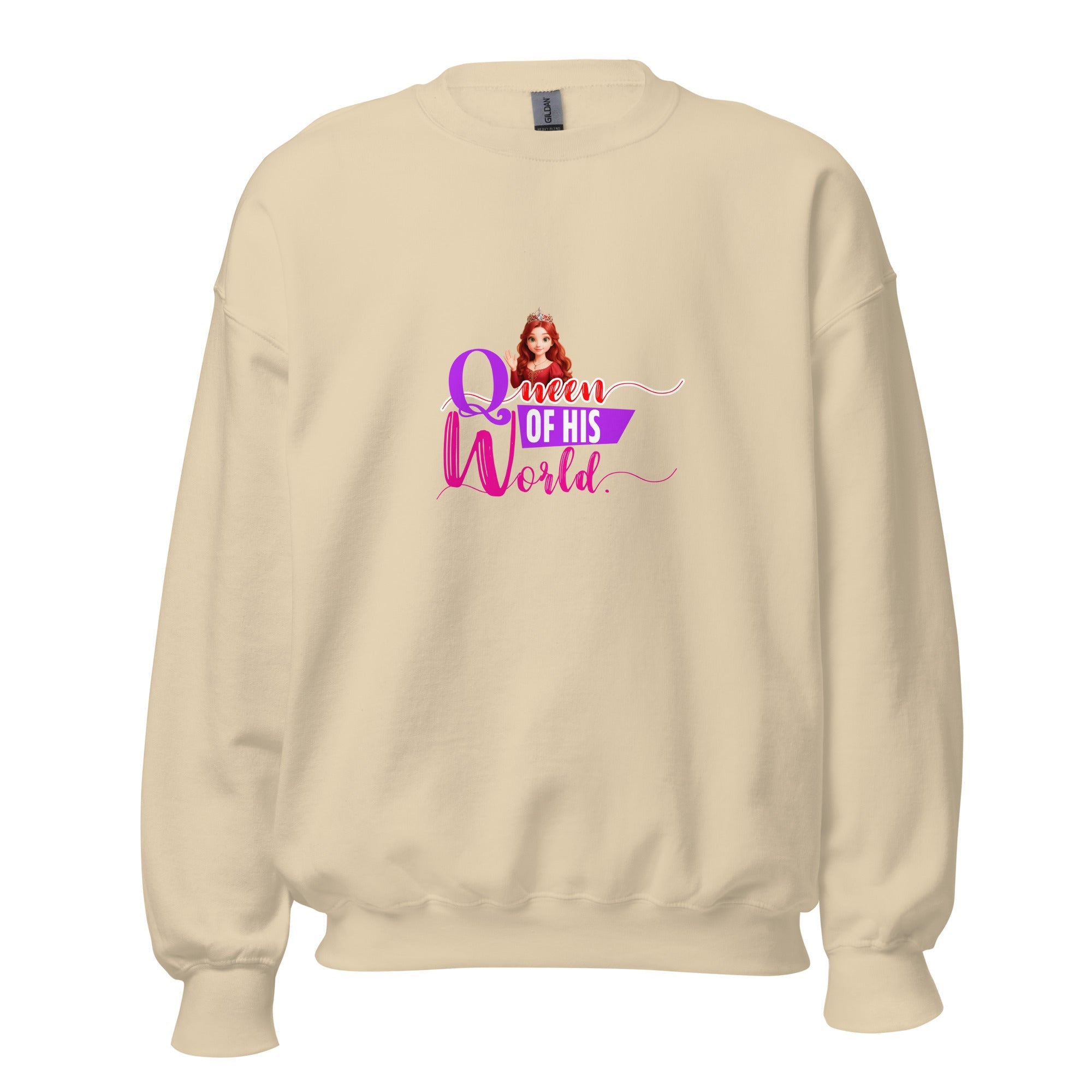 queen of his world - Sweatshirt - Print My Man